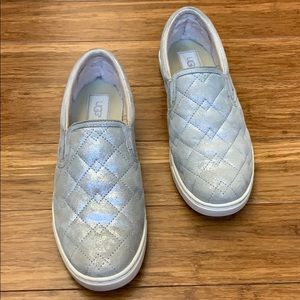 Silver UGG Slip On Sneakers